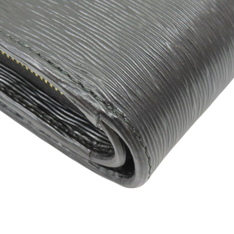 黑色 牛皮 扣式短夾 1ML018-8