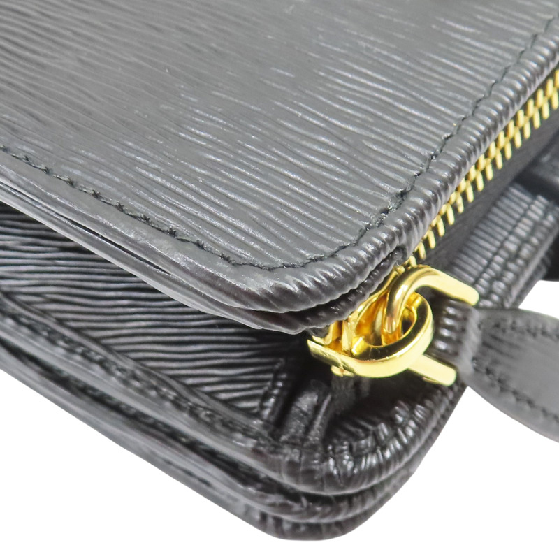 黑色 牛皮 扣式短夾 1ML018-10