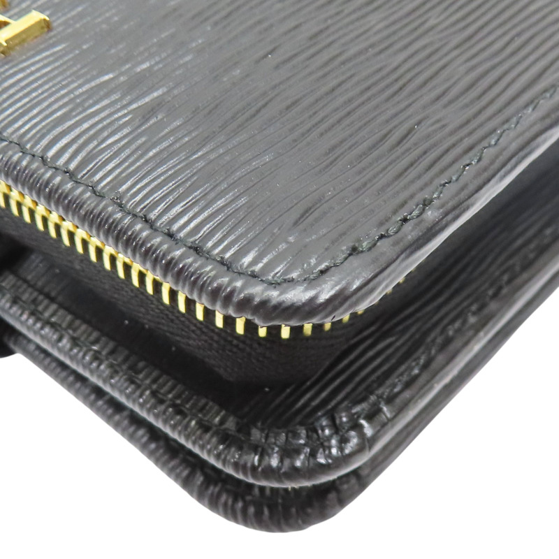 黑色 牛皮 扣式短夾 1ML018-11