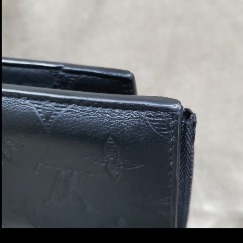 LOUIS VUITTON  LV黑色 Hybrid Wallet 皮夾 錢包 短夾 M81526-16