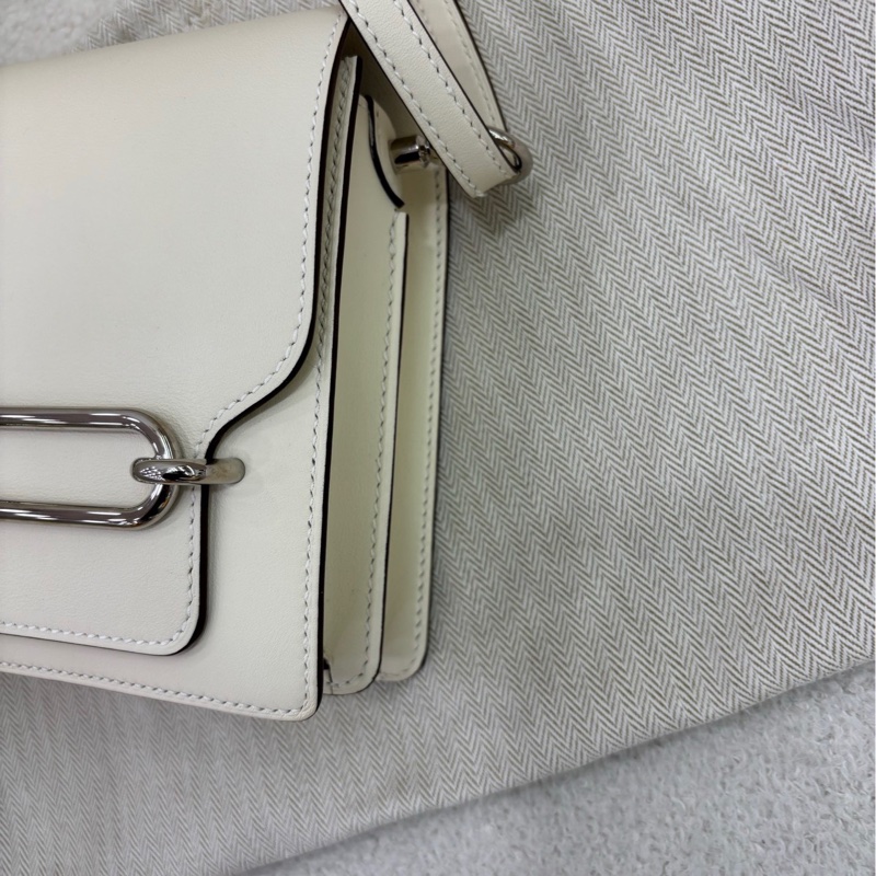 Hermes mini roulis nata 奶油白 銀扣 U刻-3
