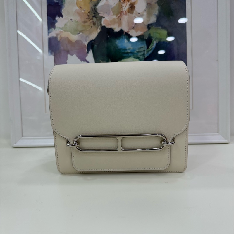 Hermes mini roulis nata 奶油白 銀扣 U刻-6