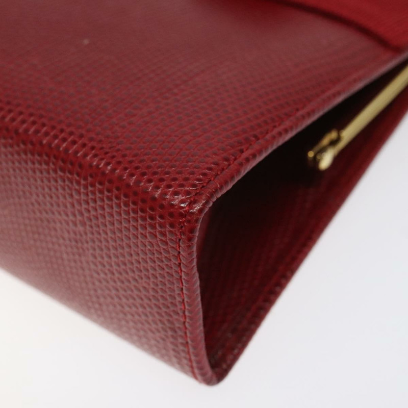 【日本直送】Salvatore Ferragamo 鏈條單肩包 蛇皮壓花 紅金 正品 125568-7