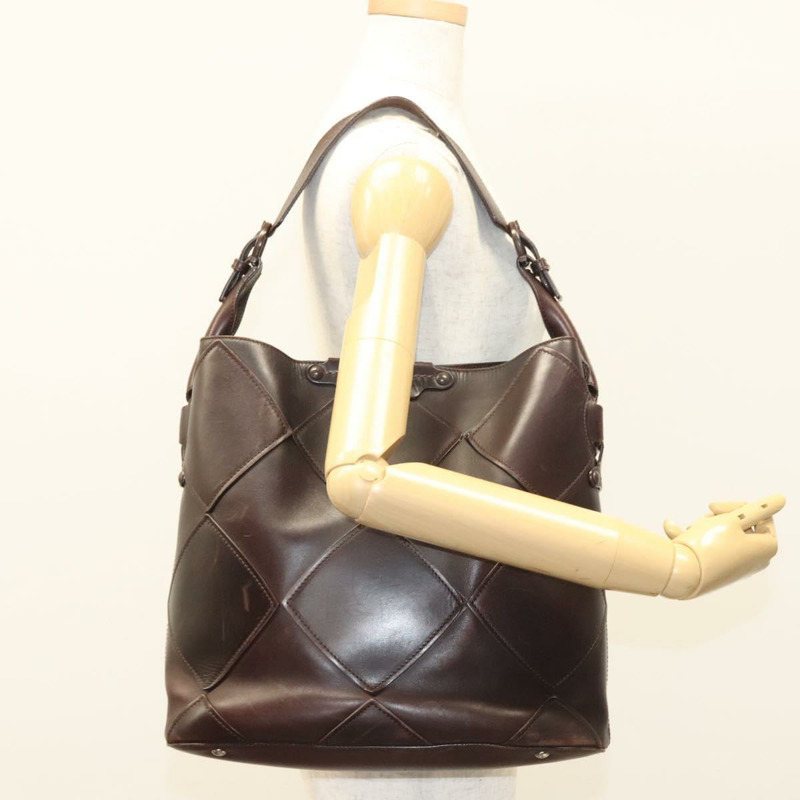 【日本直送】Salvatore Ferragamo 棕色皮革單肩包，正品，貨號 118651-20