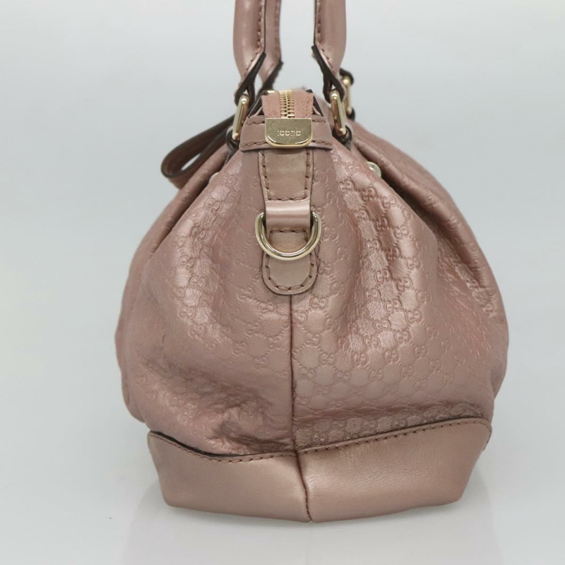 【日本直送】GUCCI Micro GG Supreme Guccissima 皮革雙肩包 粉金配色 247902 正品 121204-3