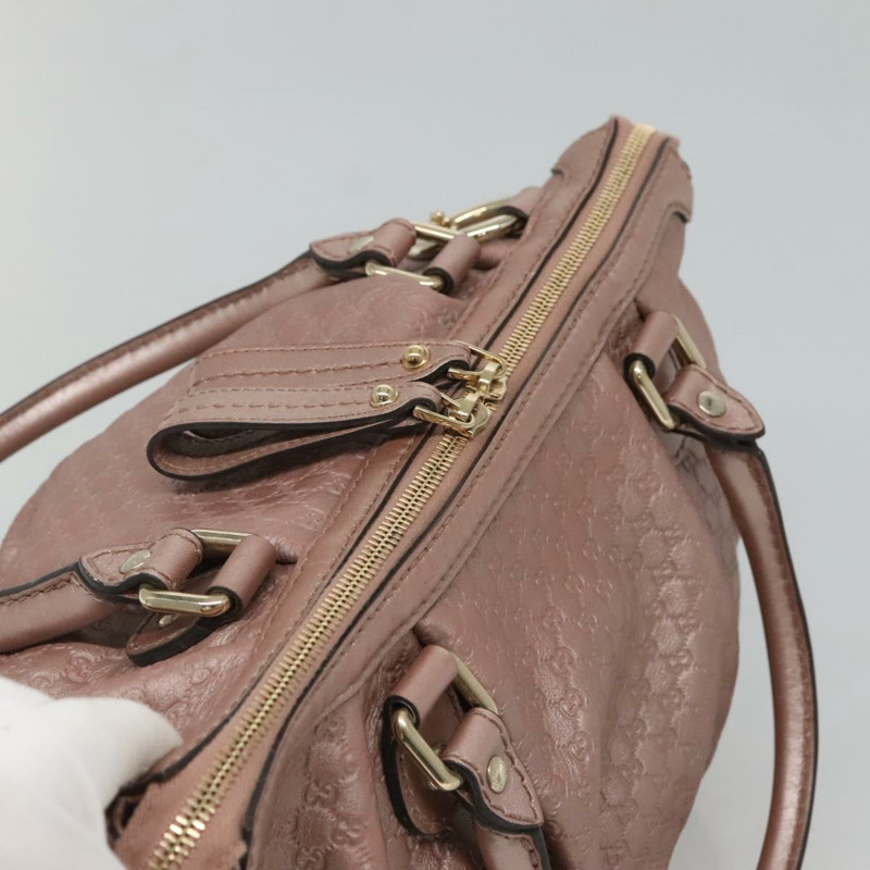 【日本直送】GUCCI Micro GG Supreme Guccissima 皮革雙肩包 粉金配色 247902 正品 121204-5