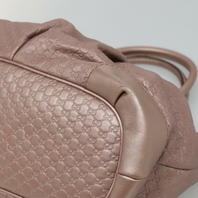 【日本直送】GUCCI Micro GG Supreme Guccissima 皮革雙肩包 粉金配色 247902 正品 121204-8