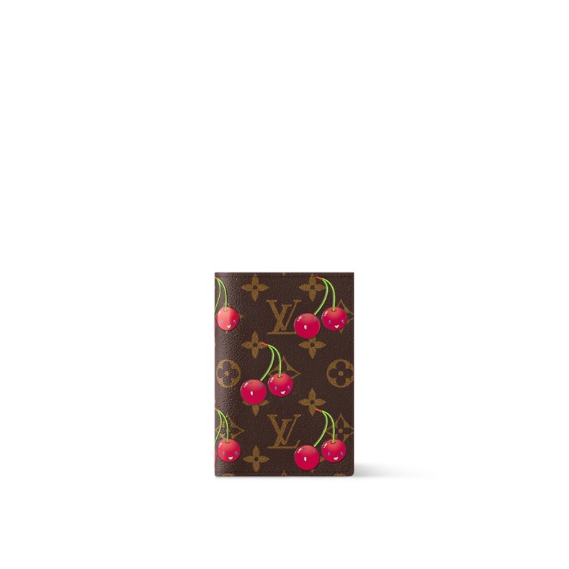 Louis Vuitton LV x TM 村上隆 櫻桃 車厘子 護照夾 Passport Holder-0