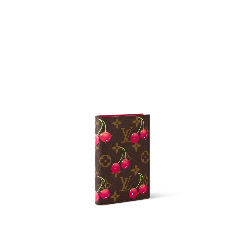 Louis Vuitton LV x TM 村上隆 櫻桃 車厘子 護照夾 Passport Holder-1