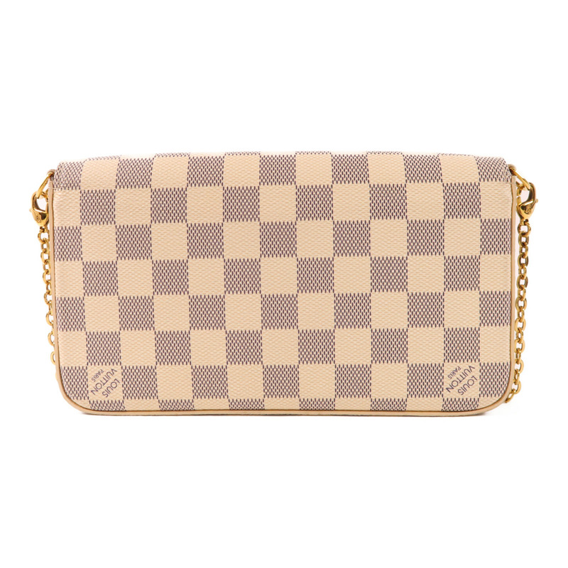 LOUIS VUITTON Damier Azur Pochette Felicie金扣肩背袋-2