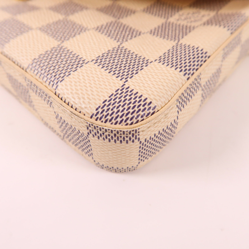 LOUIS VUITTON Damier Azur Pochette Felicie金扣肩背袋-18