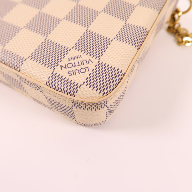 LOUIS VUITTON Damier Azur Pochette Felicie金扣肩背袋-20