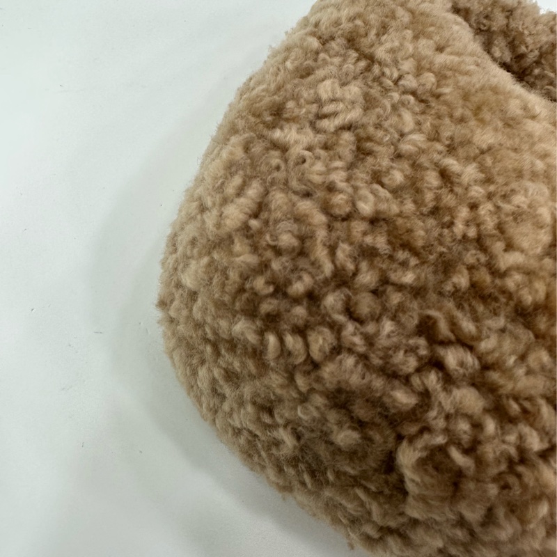 MIUMIU 棕色 摇粒绒 hobo小號,尺寸高度: 17cm,宽度: 20cm,长度: 6cm-9