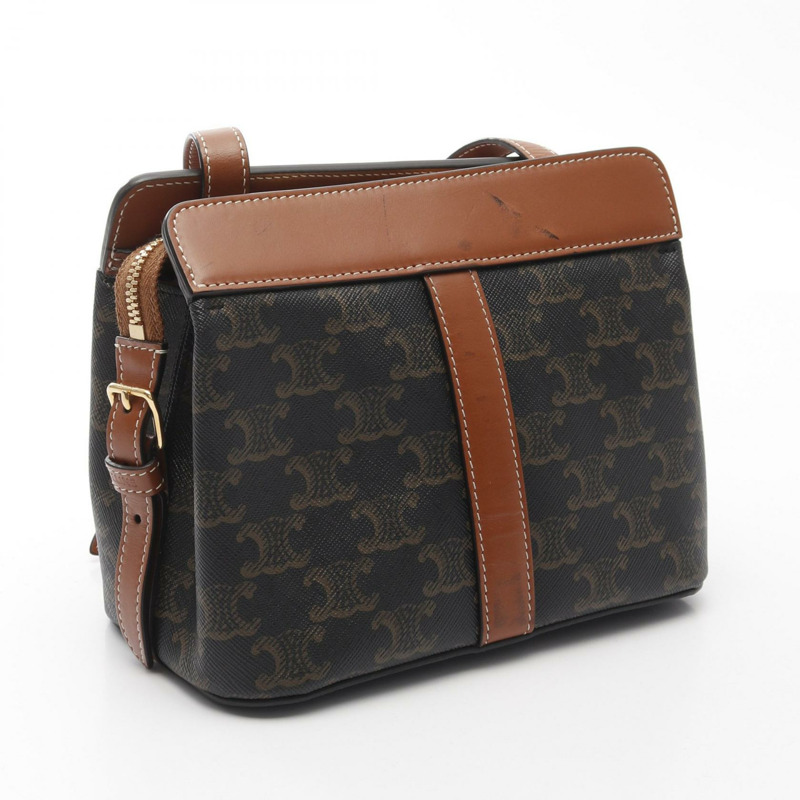 CELINE Teen Cabas De France Triomphe 肩背包 191992BZJ 帆布皮革二手-1