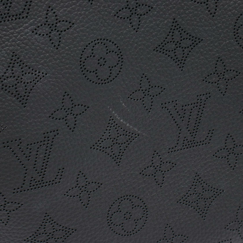LOUIS VUITTON Blossom MM 單肩托特包 手提包 M21851 Mahina 皮革 黑色 二手-4