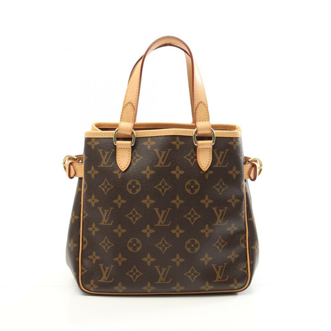 LOUIS VUITTON Batignolle 手提包 M51156 Monogram 帆布 棕色 二手 女款