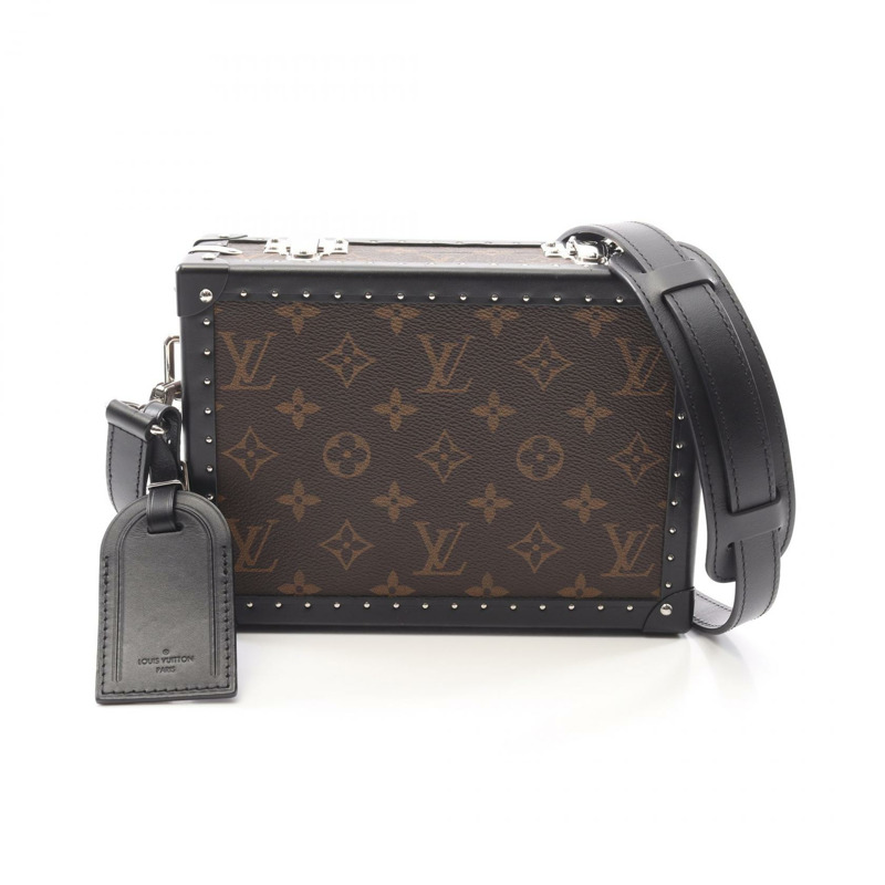 LOUIS VUITTON 手拿包斜背包單肩包 M20252 Monogram Macassar 棕色-0