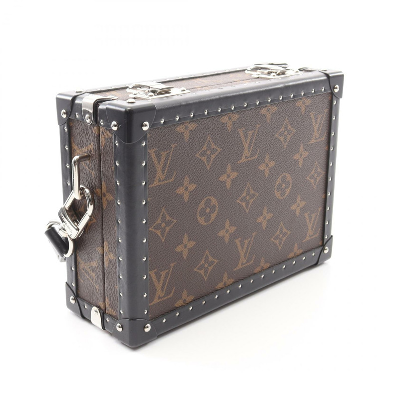 LOUIS VUITTON 手拿包斜背包單肩包 M20252 Monogram Macassar 棕色-1