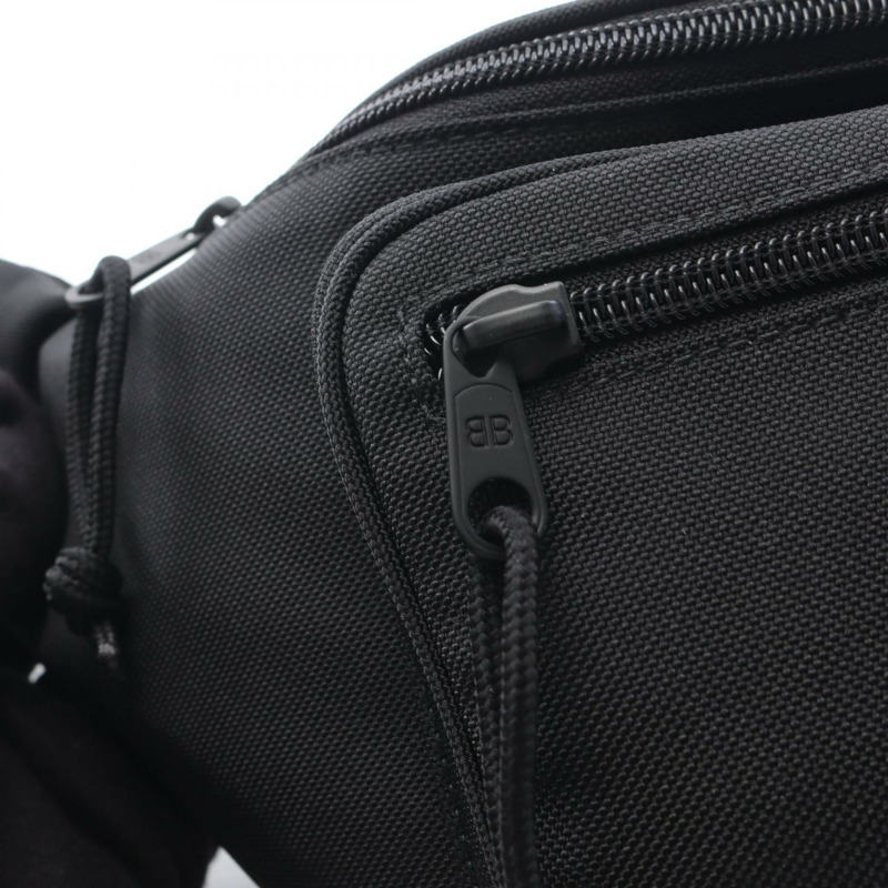BALENCIAGA EXPLORER 腰包 身體包 4823892JMF71000 帆布 黑色 白色 全新 男款-5