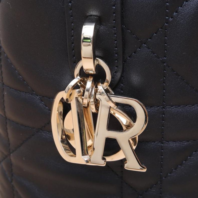 DIOR(迪奧) Toujours 豎版 小號 16 黑色 淺金扣 2024-5