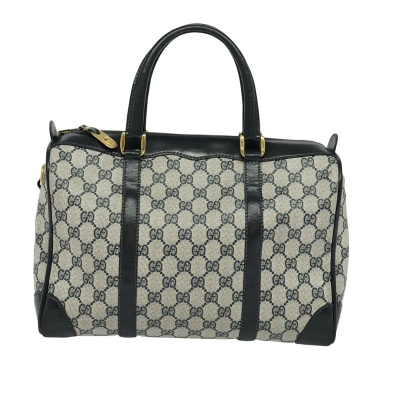【日本直送】GUCCI GG Supreme 手提包 PVC 兩用款 海軍藍金色 正品 125980-12