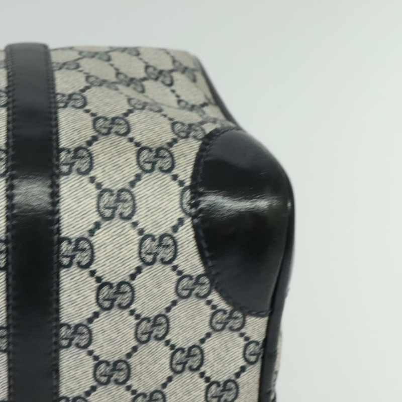【日本直送】GUCCI GG Supreme 手提包 PVC 兩用款 海軍藍金色 正品 125980-13