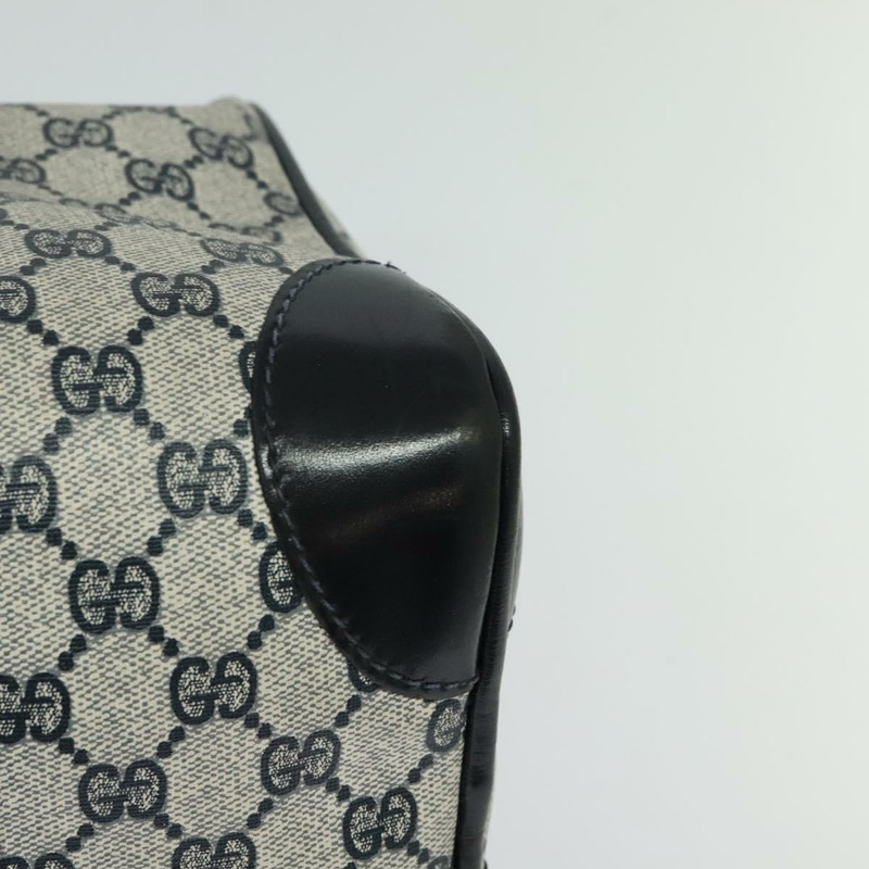 【日本直送】GUCCI GG Supreme 手提包 PVC 兩用款 海軍藍金色 正品 125980-15