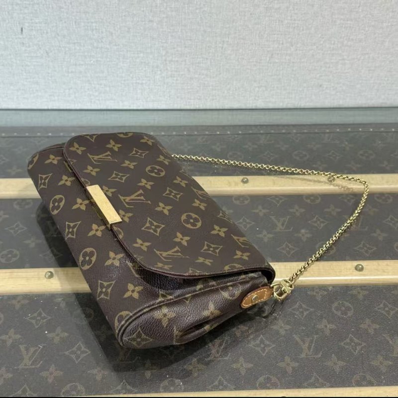 ✨LV 老花favorite 肩背斜背包 24*16*4 98新配件塵袋-1