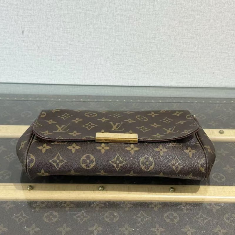 ✨LV 老花favorite 肩背斜背包 24*16*4 98新配件塵袋-2