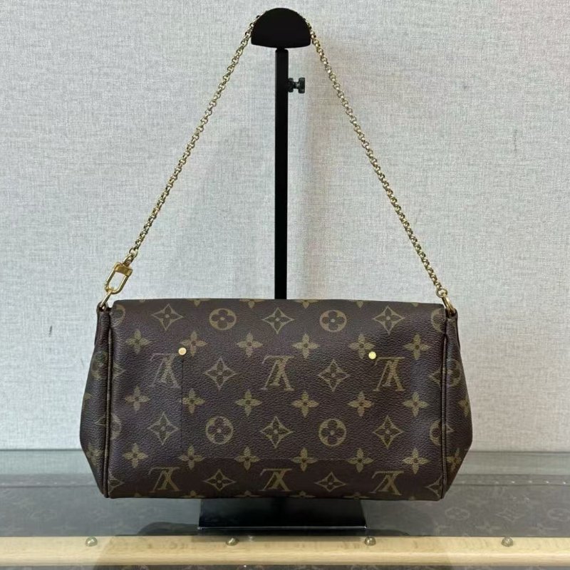 ✨LV 老花favorite 肩背斜背包 24*16*4 98新配件塵袋-4