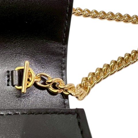 GUCCI Matelasse黑牛皮壓紋鏈帶包723787-8