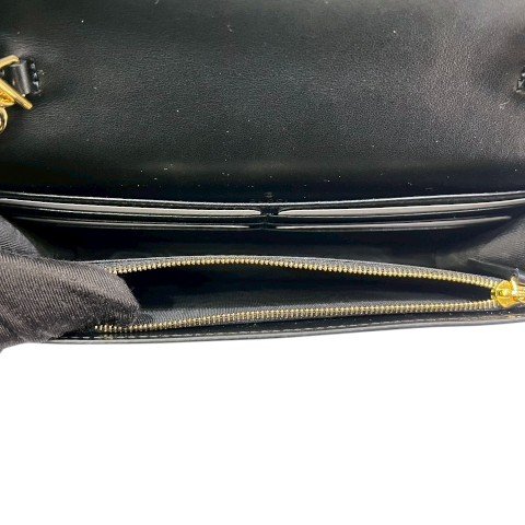 GUCCI Matelasse黑牛皮壓紋鏈帶包723787-10