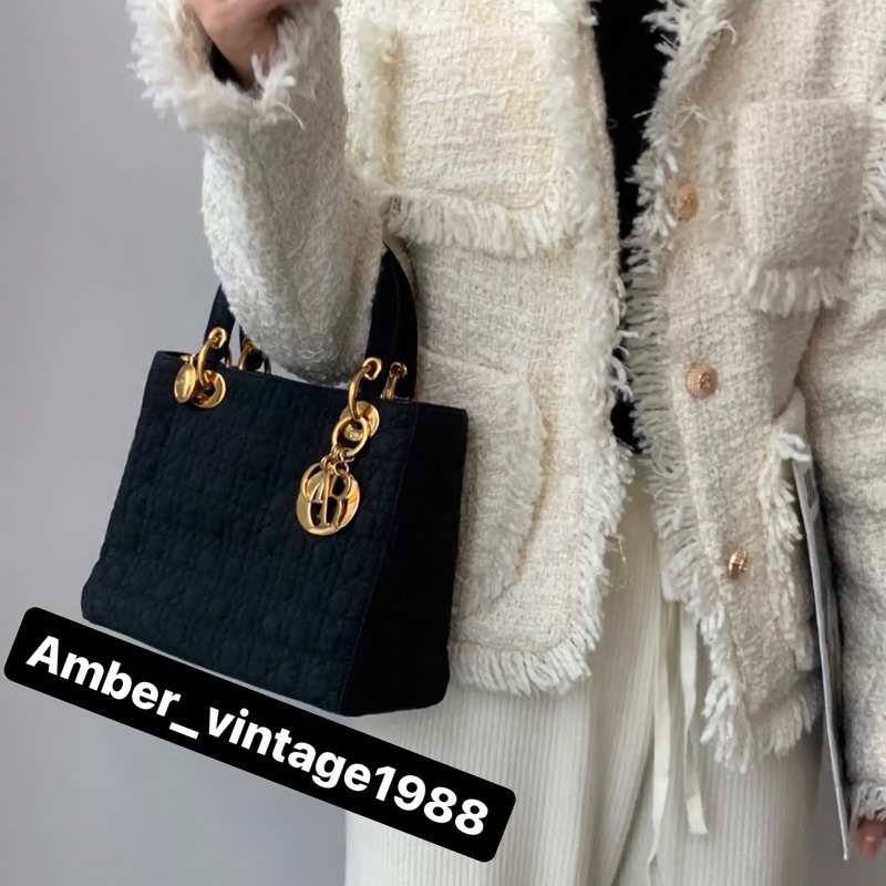 Lady Dior 布面黛妃包-5