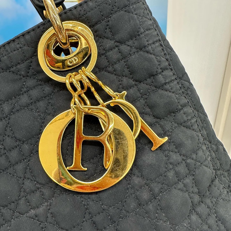 Lady Dior 布面黛妃包-12