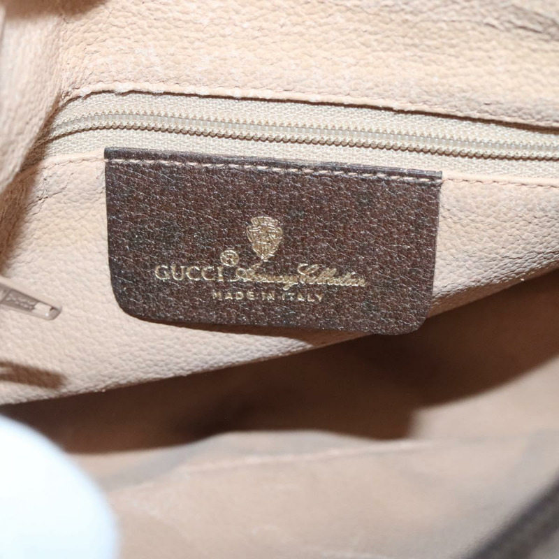 【日本直送】GUCCI GG Supreme 織帶雪莉線包 PVC 米金色 89 02 032 正品 125626-16