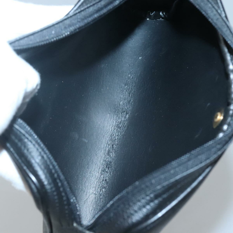 【日本直送】Christian Dior 蜂巢帆布肩背包 PVC 黑金 正品 126268-11