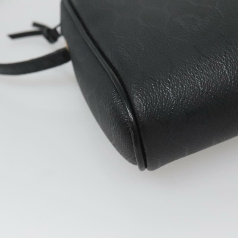 【日本直送】Christian Dior 蜂巢帆布肩背包 PVC 黑金 正品 126268-13