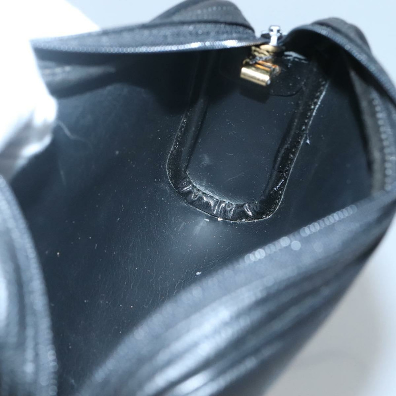 【日本直送】Christian Dior 蜂巢帆布肩背包 PVC 黑金 正品 126268-16