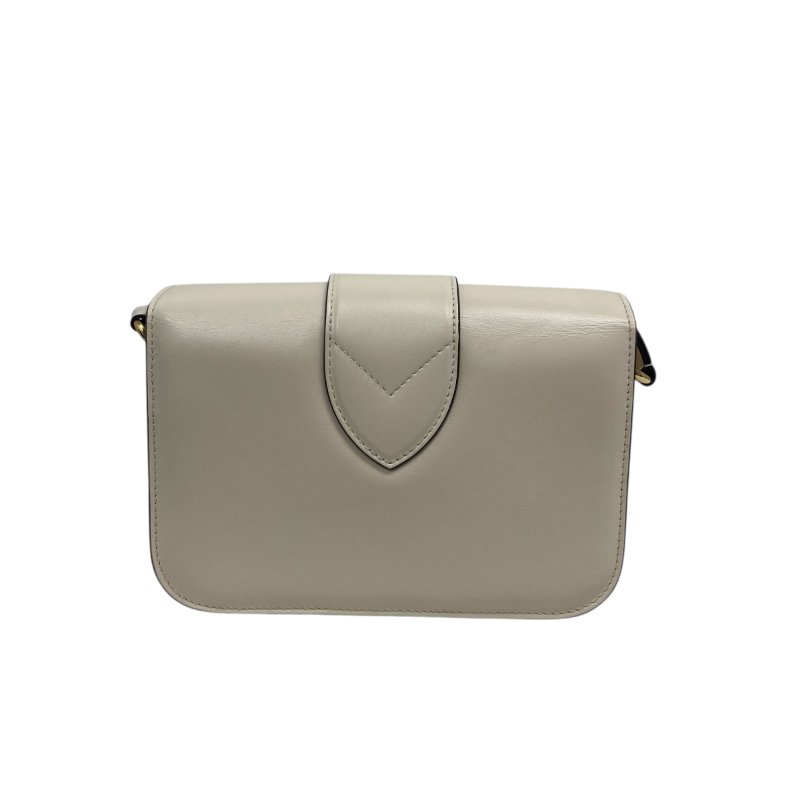 【LOUIS VUITTON】Monogram Empreinte Pont 郵差包 白色壓紋 金扣 M55950 晶片款(二手)F2886-1