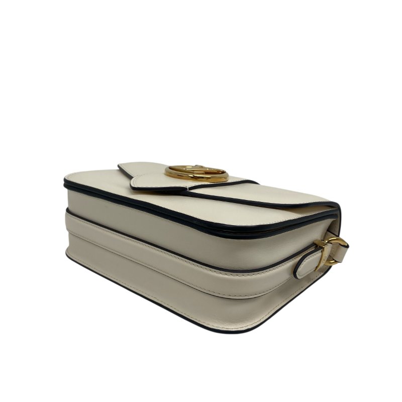 【LOUIS VUITTON】Monogram Empreinte Pont 郵差包 白色壓紋 金扣 M55950 晶片款(二手)F2886-4