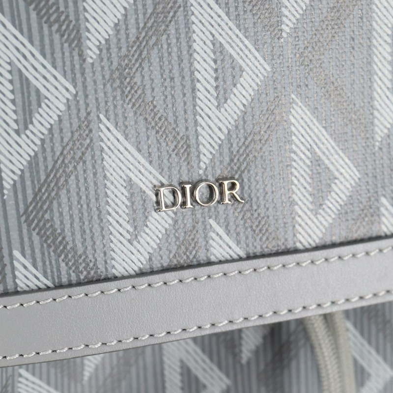 【日本直送】Christian Dior CD 鑽石背包 PVC 灰色 正品 118893M-25