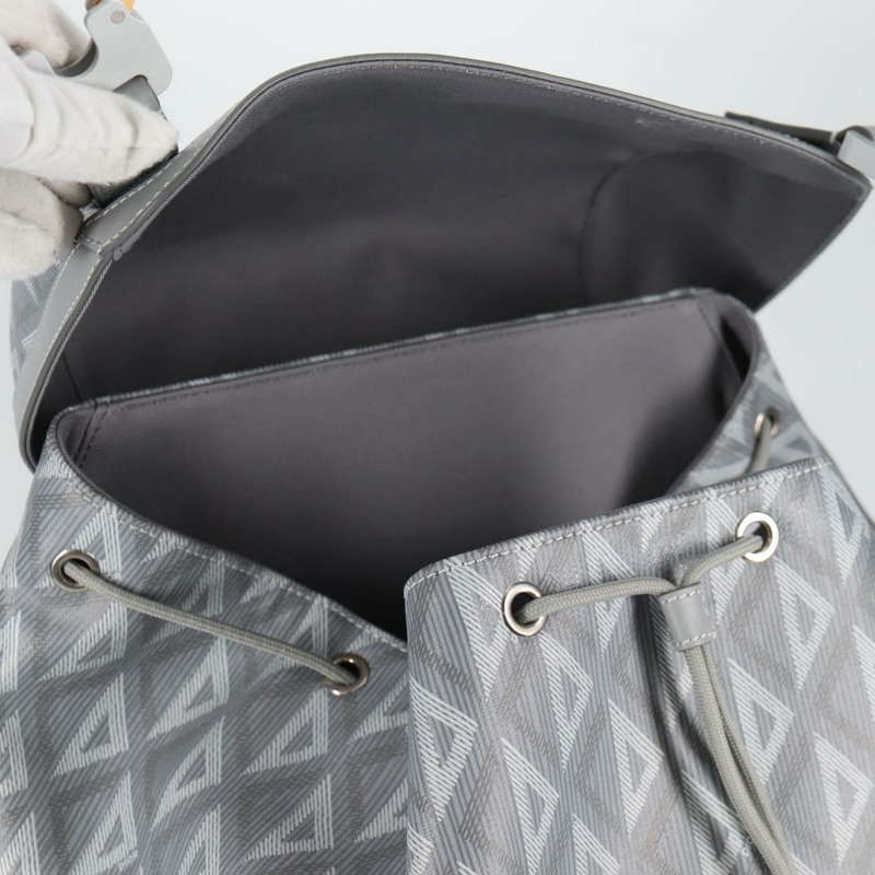 【日本直送】Christian Dior CD 鑽石背包 PVC 灰色 正品 118893M-26