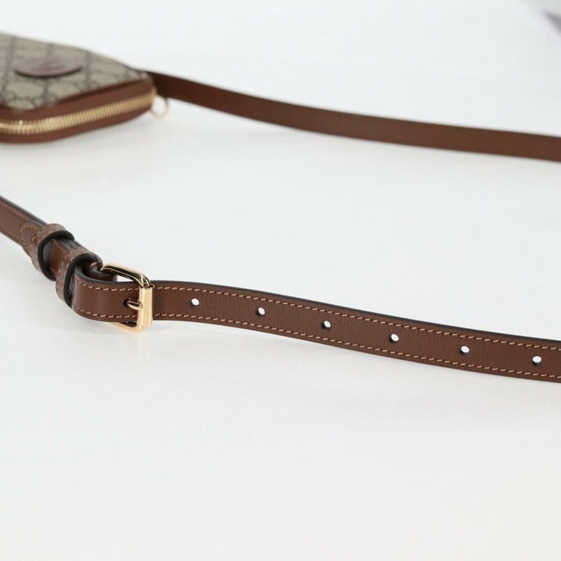 【日本直送】GUCCI GG Supreme 單肩包 PVC 米色 金色 700959 正品 118864M-7