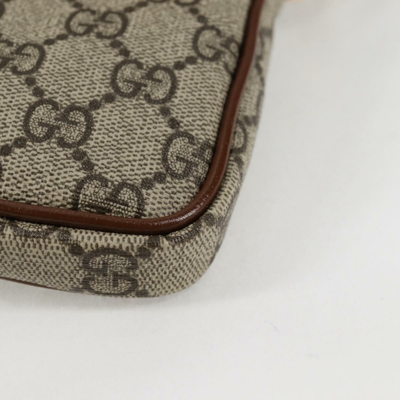 【日本直送】GUCCI GG Supreme 單肩包 PVC 米色 金色 700959 正品 118864M-17
