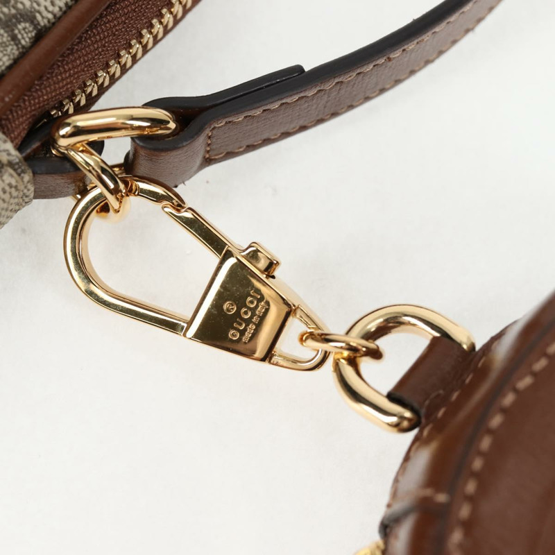 【日本直送】GUCCI GG Supreme 單肩包 PVC 米色 金色 700959 正品 118864M-20