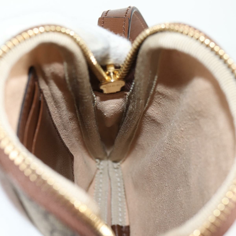 【日本直送】GUCCI GG Supreme 單肩包 PVC 米色 金色 700959 正品 118864M-28