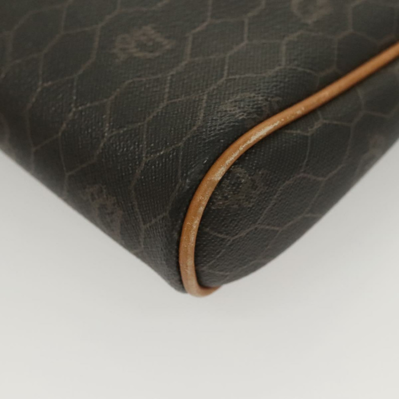 【日本直送】Christian Dior 蜂巢帆布手拿包 PVC 黑色 正品 ti3115-15