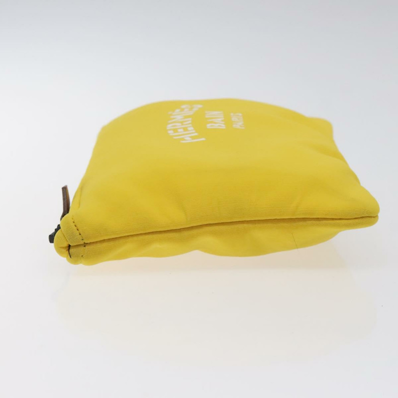 【日本直送】愛馬仕 Neovan PM 手拿包 尼龍 黃色 正品 bs26385-3