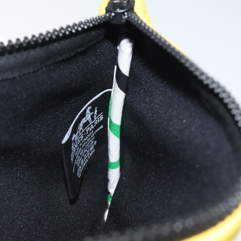 【日本直送】愛馬仕 Neovan PM 手拿包 尼龍 黃色 正品 bs26385-10