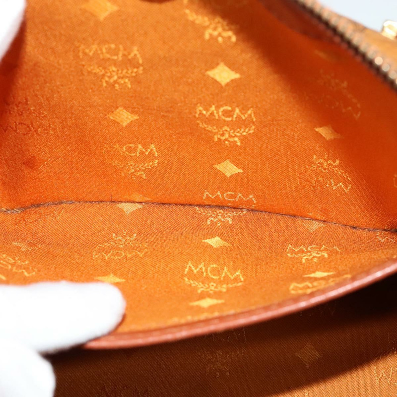 【日本直送】MCM Logo 圖案 Vicetos 波士頓包 PVC 皮革 2 款 棕金色 正品 gh221-19